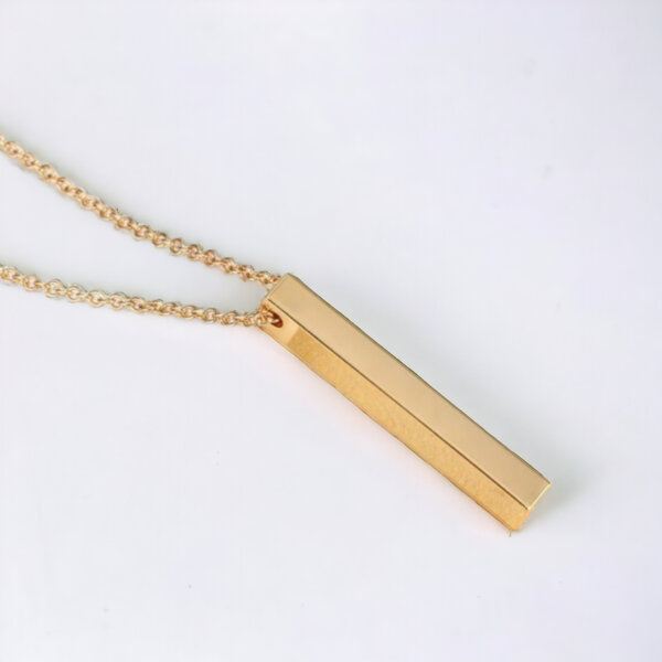 Square Vertical Bar Necklace