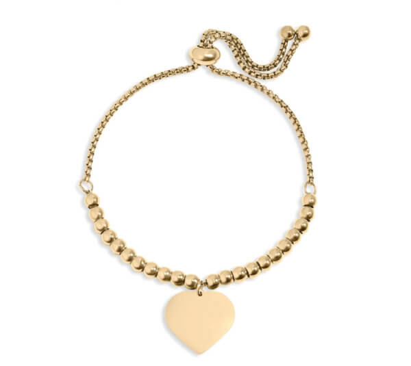 Adjustable Heart Bead Bracelet - Image 3