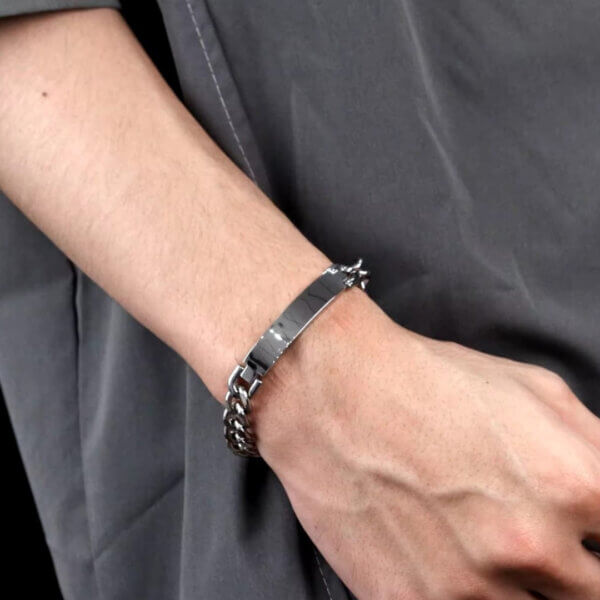 Curved Bar Bracelet - Image 2