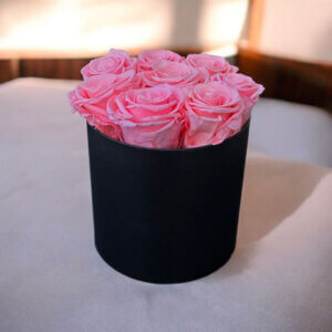 Small Flat Round Box Bouquet