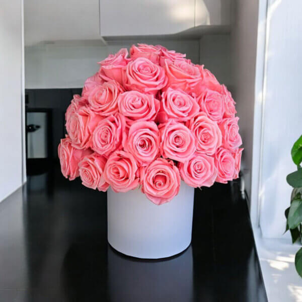 Large Round Box Bouquet - Image 4