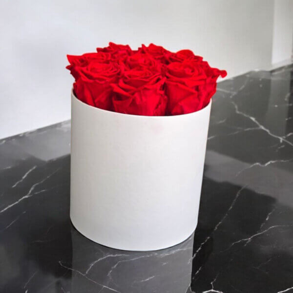Large Flat Round Box Bouquet - Image 2