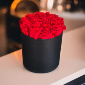 Large Flat Round Box Bouquet