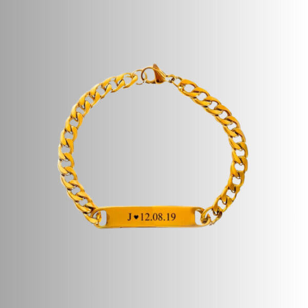 Curved Bar Bracelet - Image 6