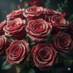 Fairy dust throughout the bouquet